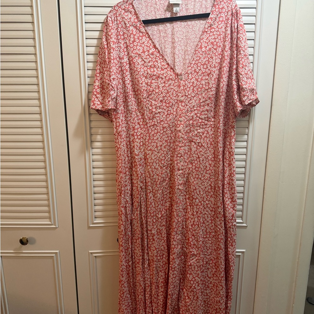 Ava & Viv Red Floral Maxi Dress